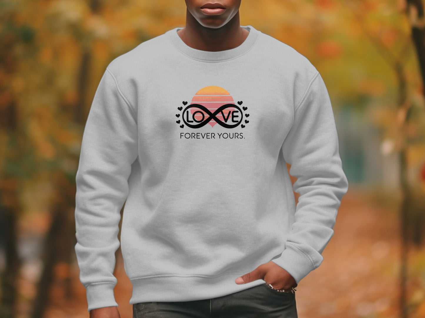 Forever Yours Love Infinity White Sweatshirt product