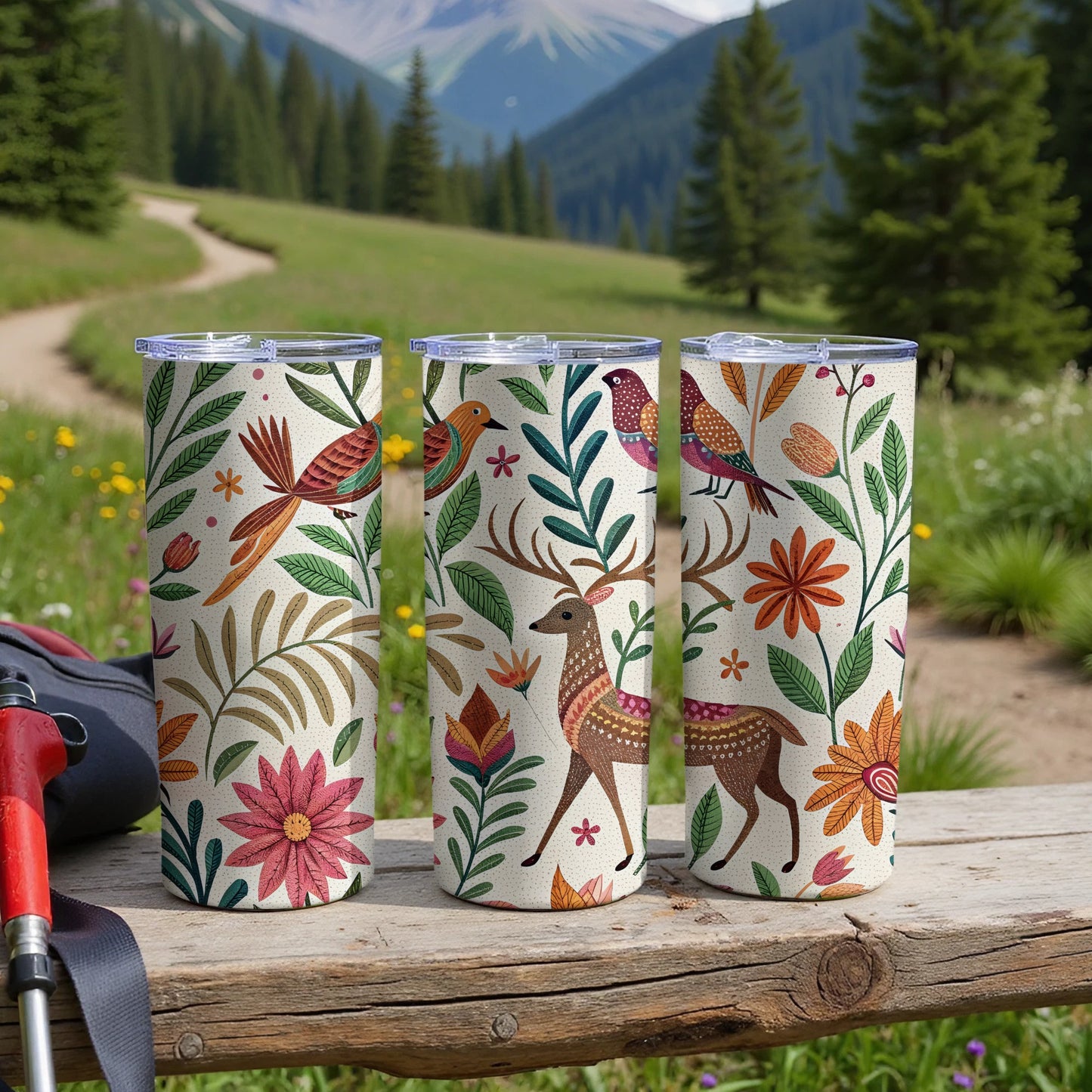 Colorful Nature Themed Tall Tumblers Product Type