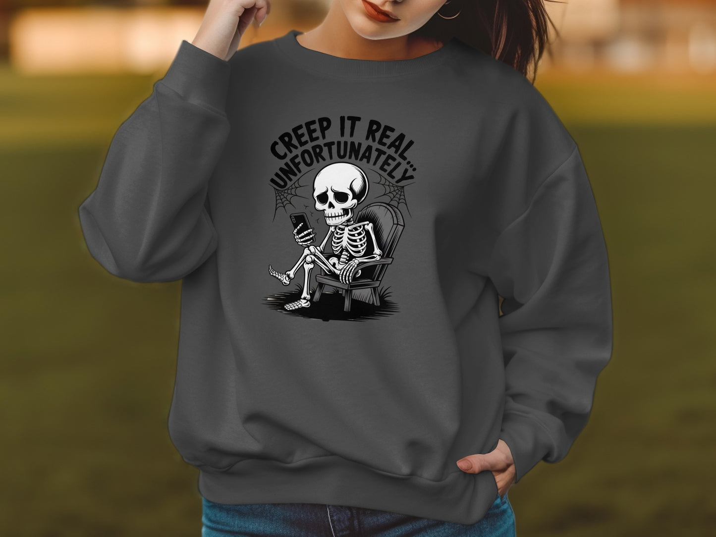 Creep It Real Unfortunately Skeleton Shirt product type