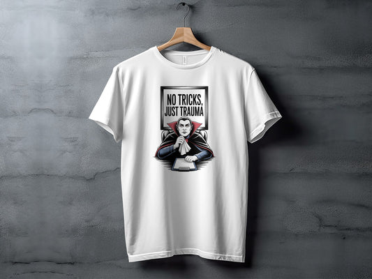 No Tricks Just Trauma Vampire Graphic T-shirt product type