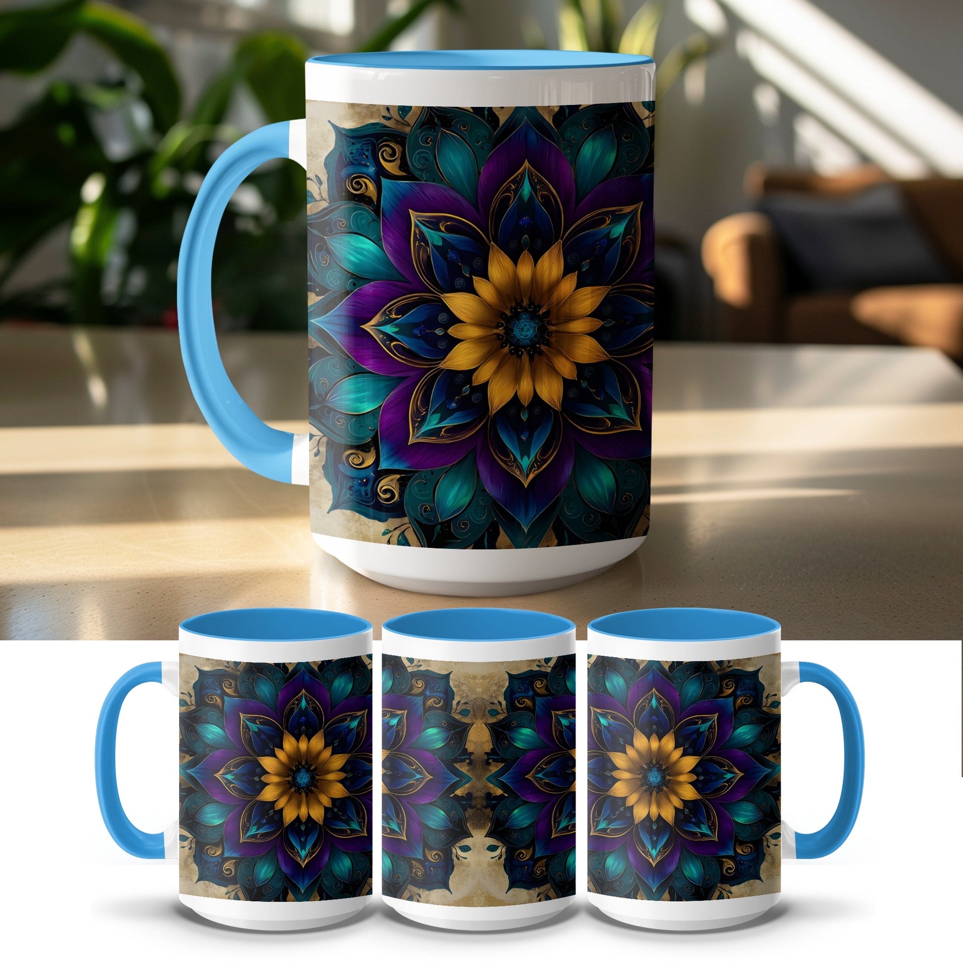 Elegant Mandala Patterned Coffee Mug product