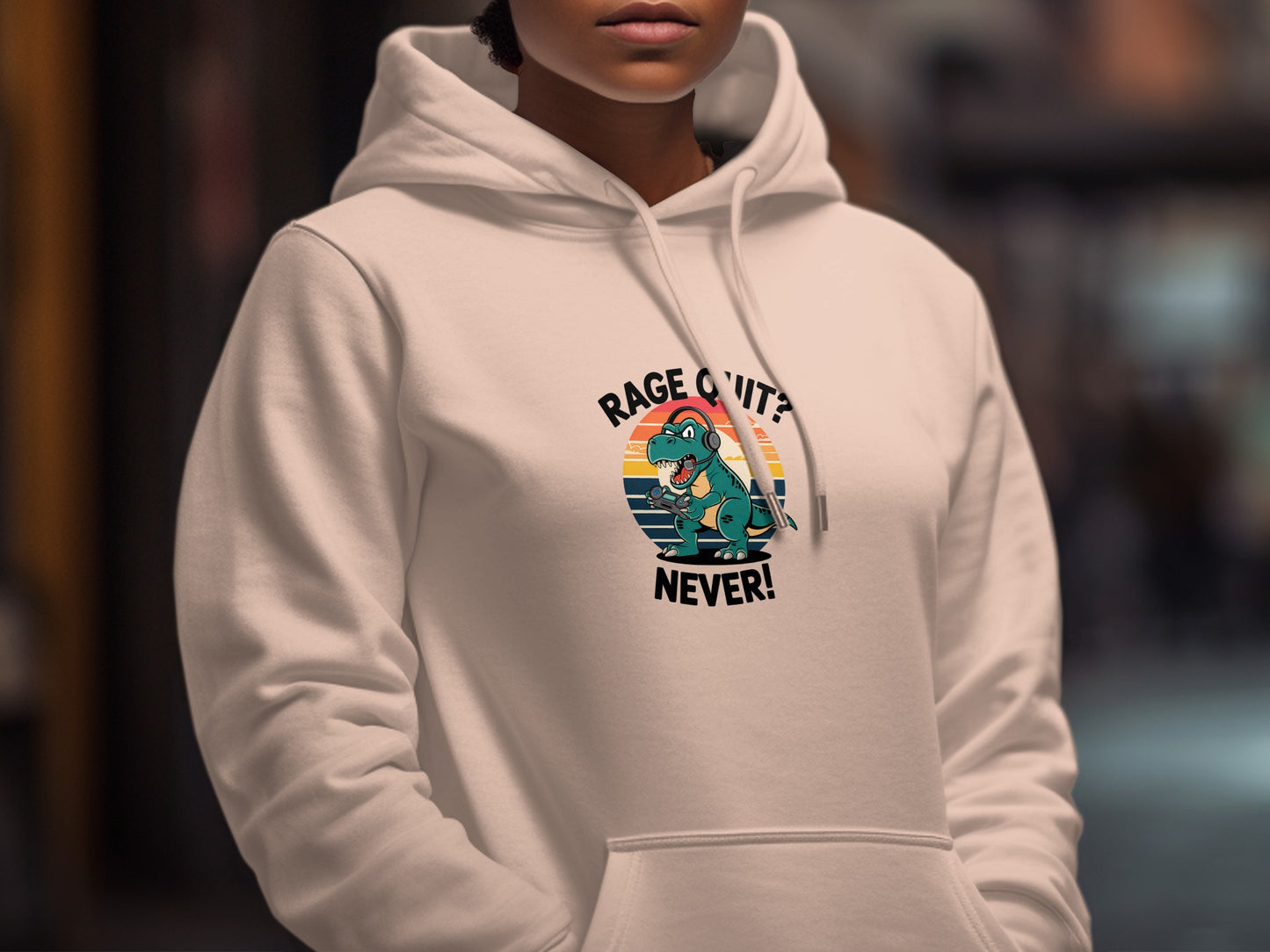 Unique Graphic Hoodie Rage Quit Never Hoodie Product