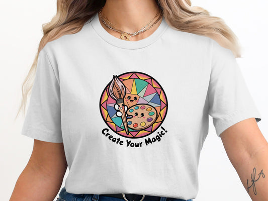 Create Your Magic Artistic Cat Graphic Tee product