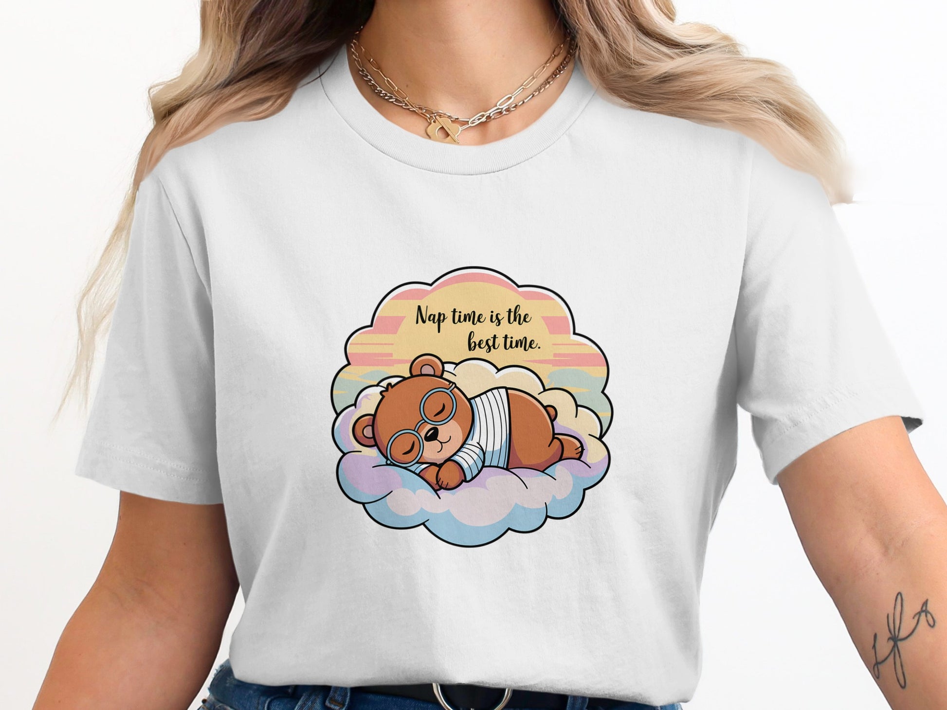 Nap Time Is The Best Time Graphic Shirt Product