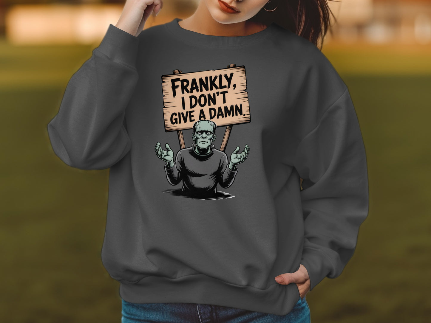 Frankly I Don't Give a Damn Graphic Sweatshirt product type