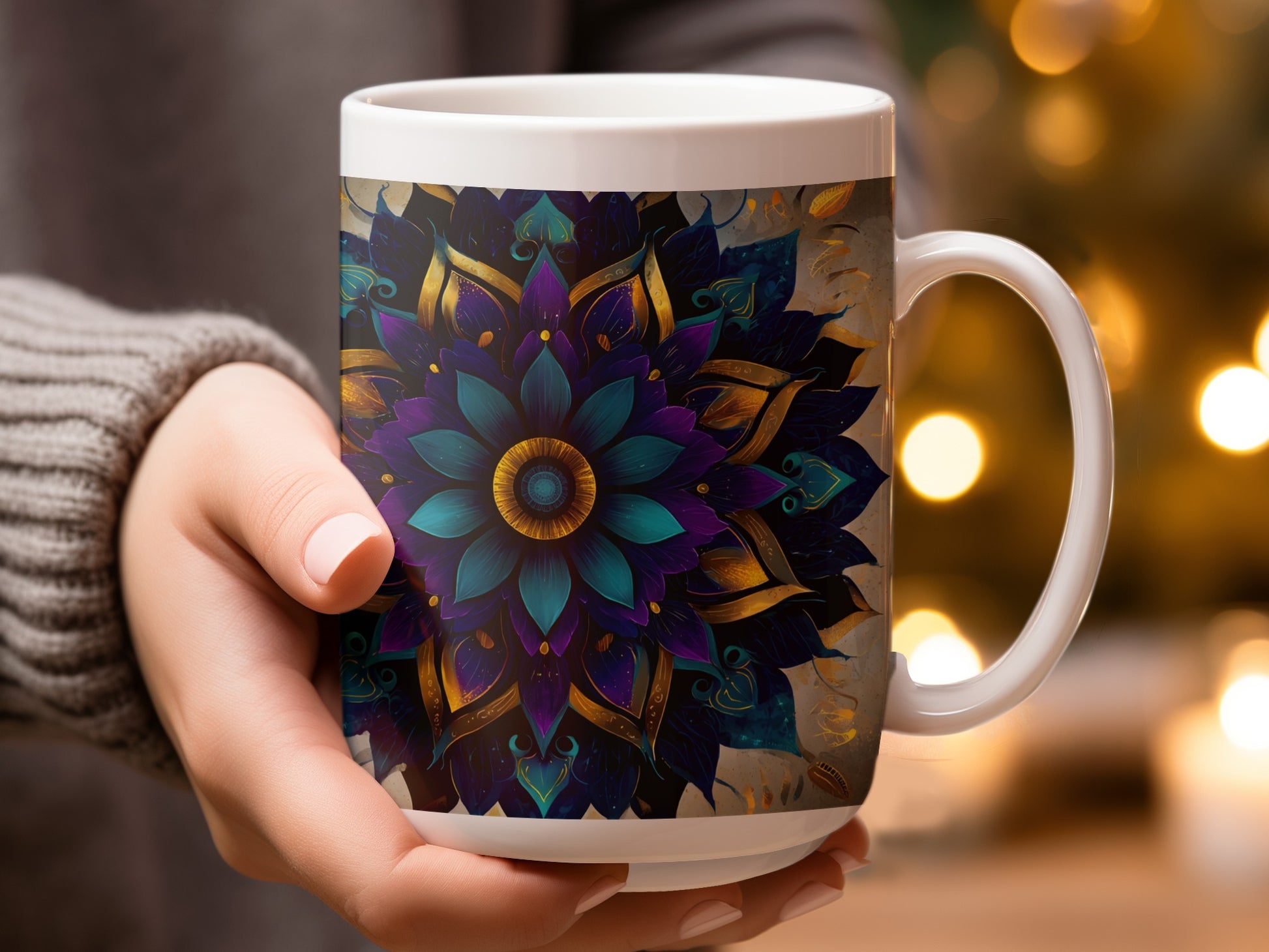 Intricate Mandala Design Vibrant Colors Mug product