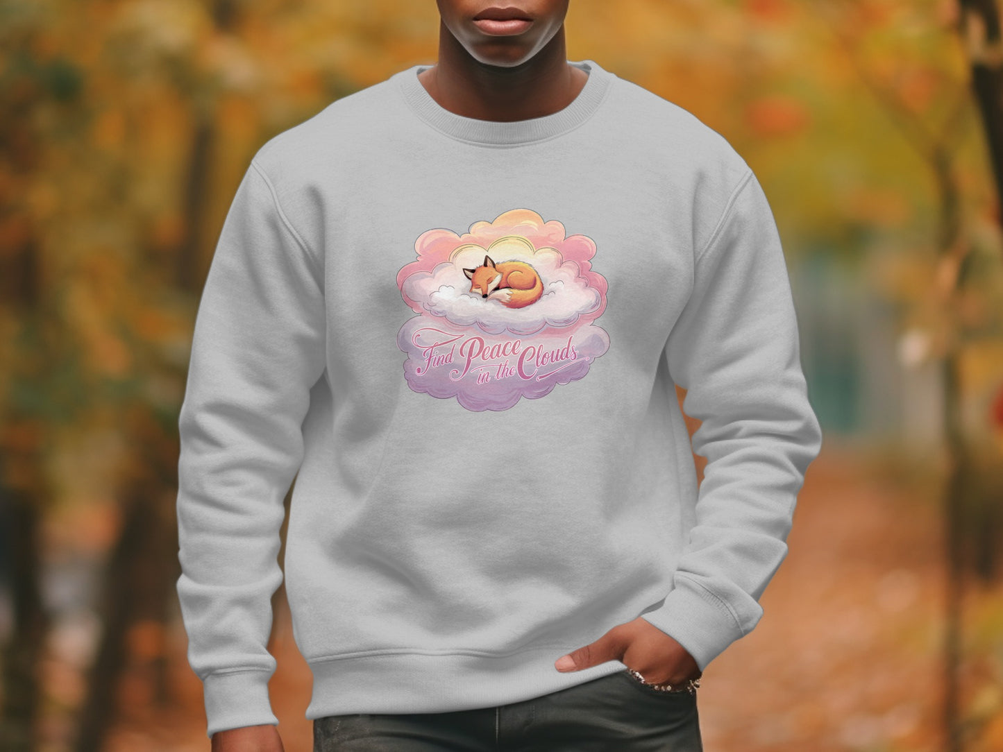 Find Peace In the Clouds Cute Person Pullover product type