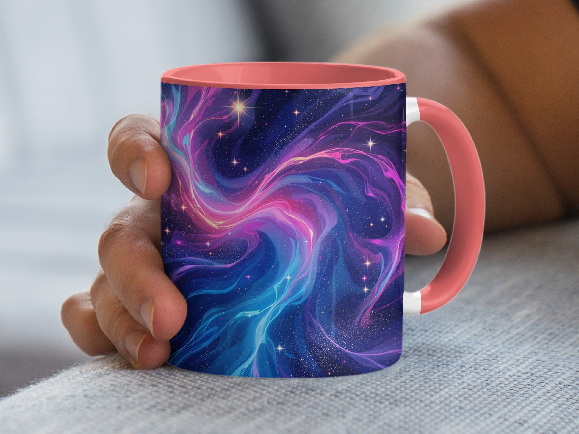 Colorful Abstract Swirl Design Mug Product