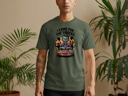 Funny Zombie I Came For The Snacks T-shirt product