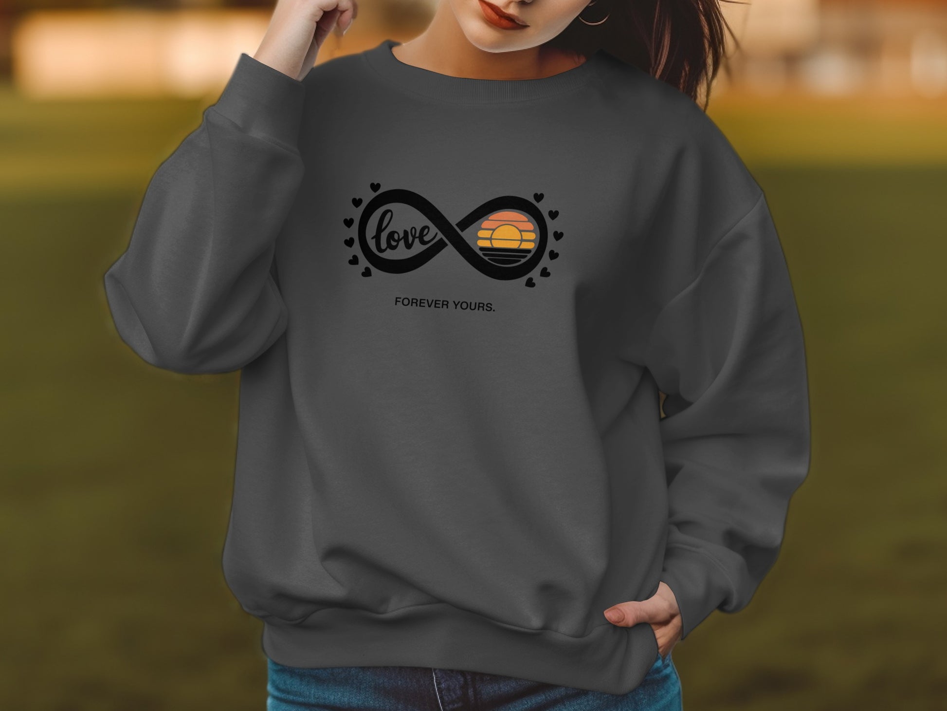 Love Forever Yours Infinity Symbol Sweatshirt product