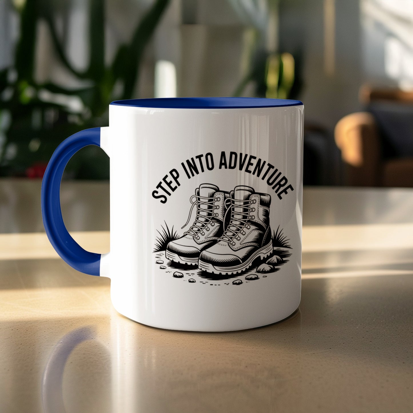 Step Into Adventure Hiking Boots Design Mug product