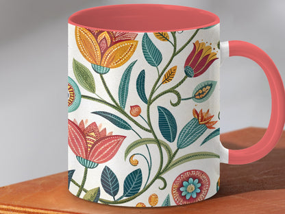 Colorful Floral Pattern Decorative Mug product