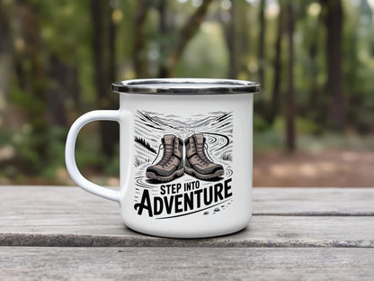 Step Into Adventure Printed Mug Unique Design product type