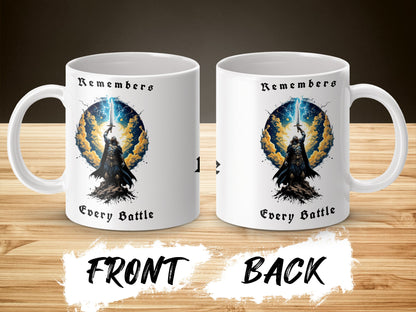 Fantasy Eagle Mug, Magic Tree Art, Inspirational Quote Coffee Cup, Unique Gift Idea, Front and Back Design