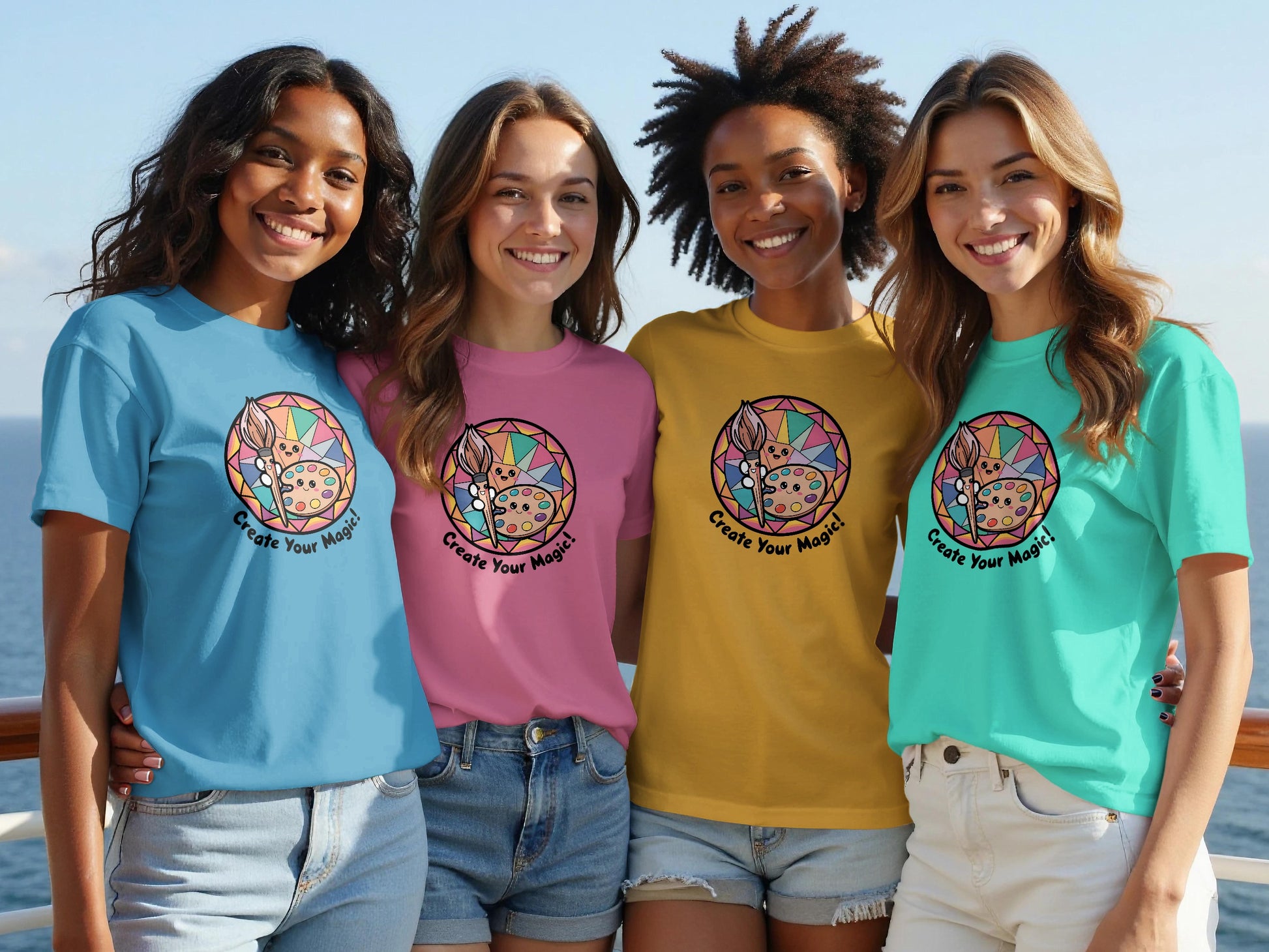 Create Your Magic Animal Print Short Sleeve T-Shirt product