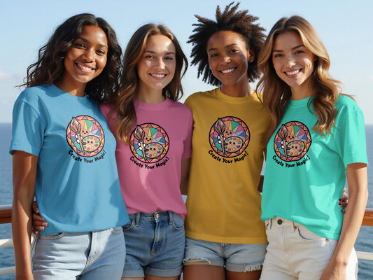 Create Your Magic Animal Print Short Sleeve T-Shirt product