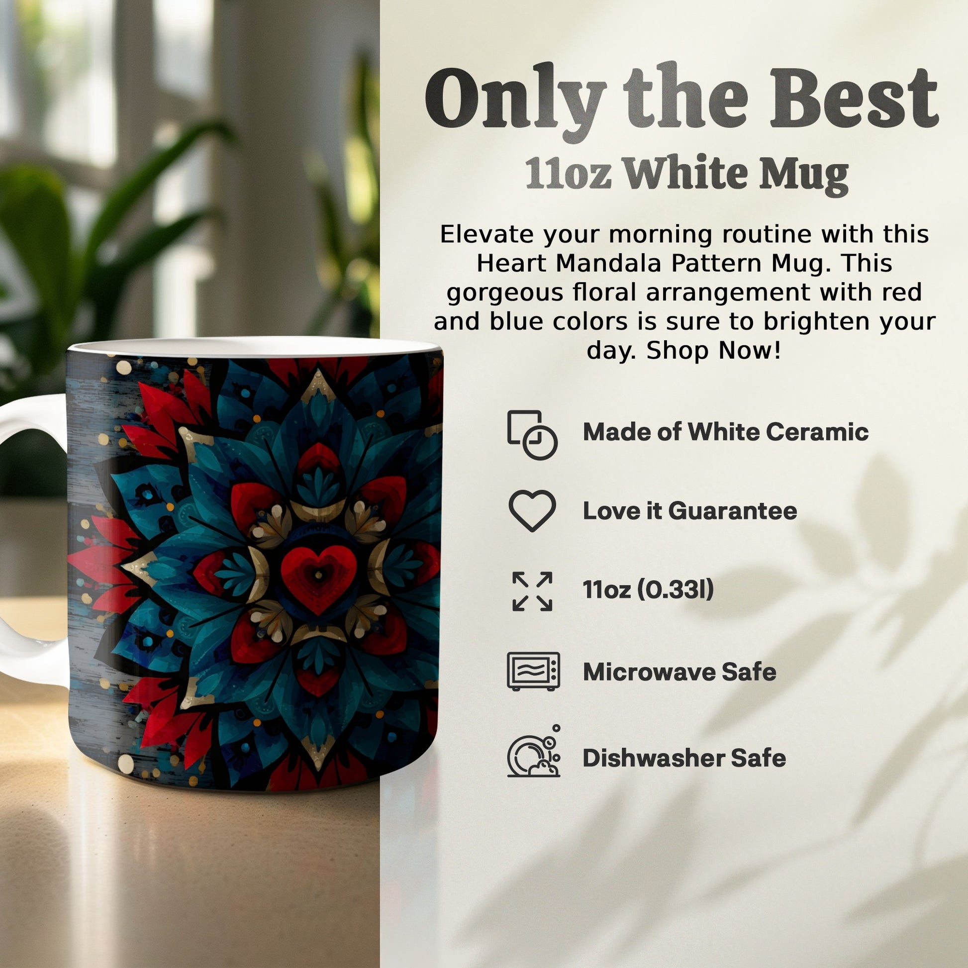 Elevate Your Routine with Artistic Hearts Mug product
