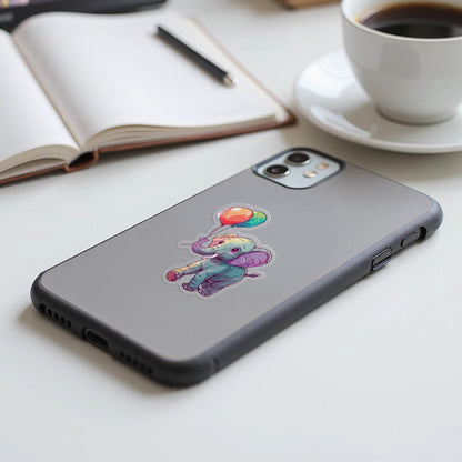 Elephant with Balloon Graphic Phone Case product