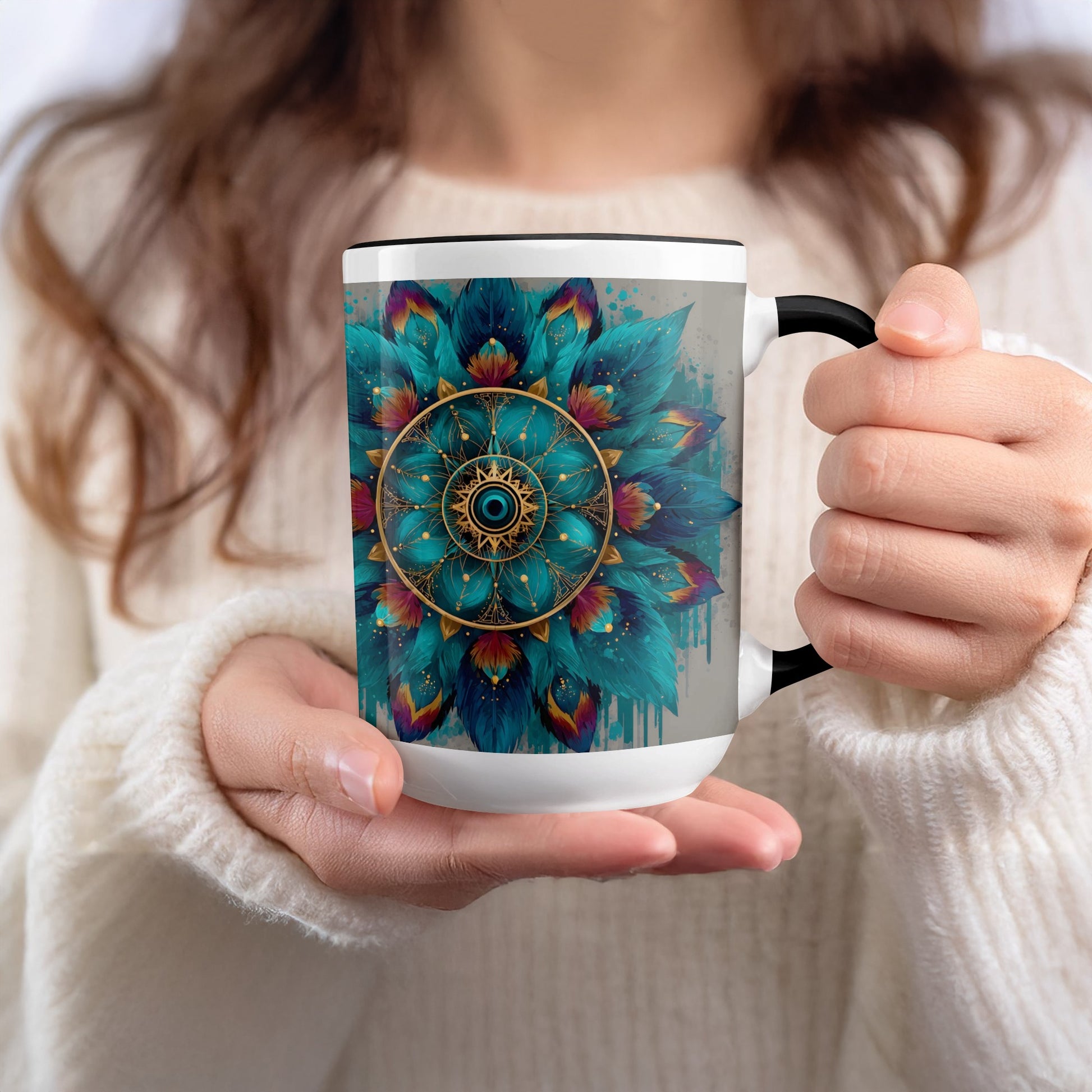 Mandala Design Ceramic Coffee Tea Mug Artistic Product