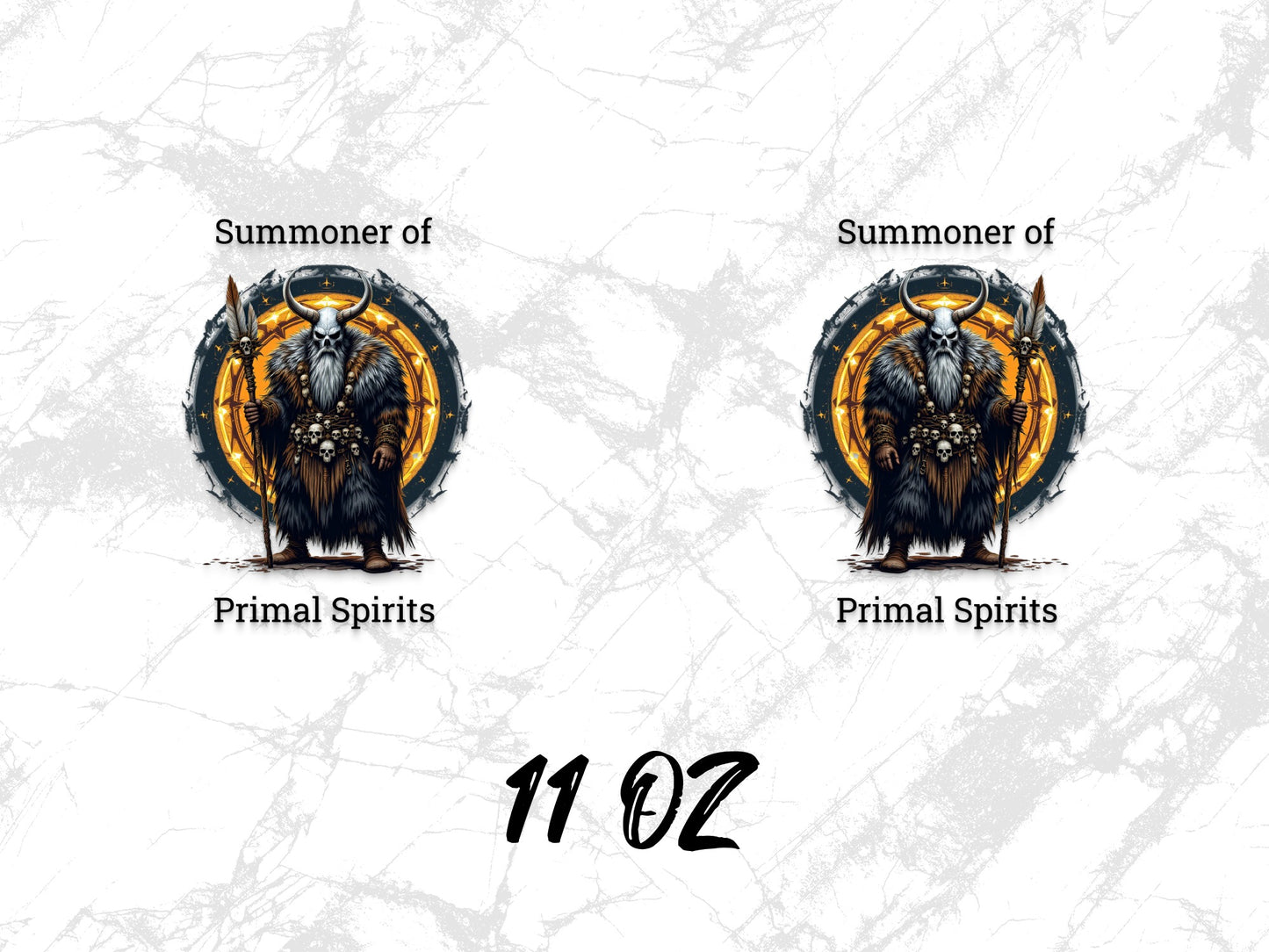 Summoner of Primal Spirits 11 oz Mug, Fantasy Art Coffee Cup, Unique Gift Idea