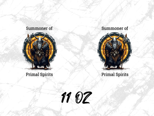 Summoner of Primal Spirits 11 oz Mug, Fantasy Art Coffee Cup, Unique Gift Idea