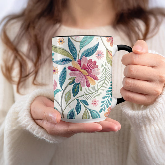 Colorful Floral Design Mug Creative Drinkware product type