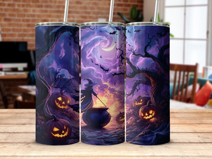 Enchanting Halloween Witch Scene Tumbler product