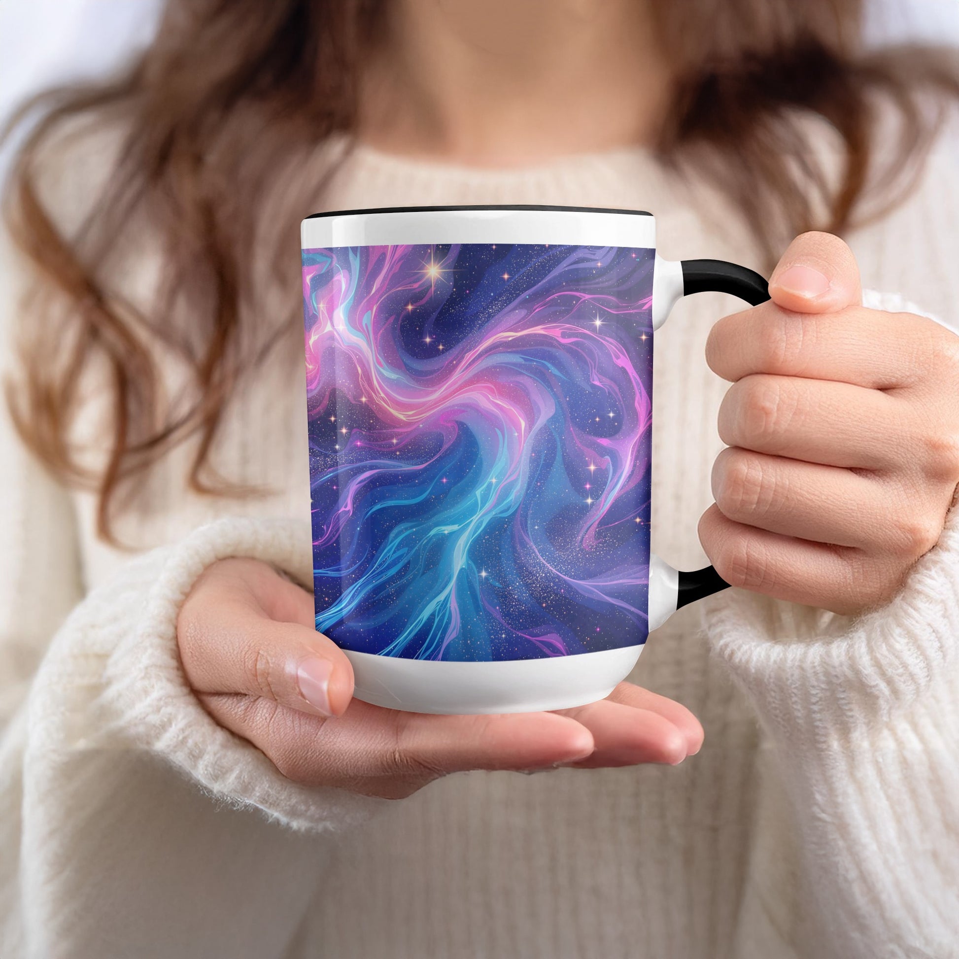 Colorful Cosmic Swirl Artistic Mug product type