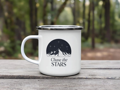 Chase the Stars Enamel Camp Mug product