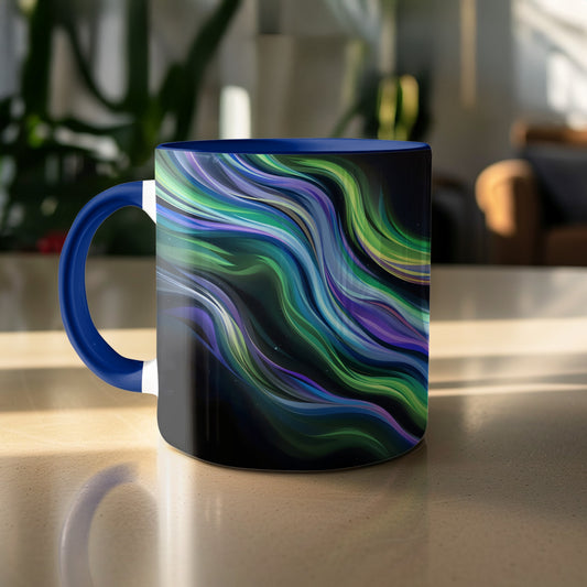 Colorful Abstract Swirl Design Ceramic Mug product