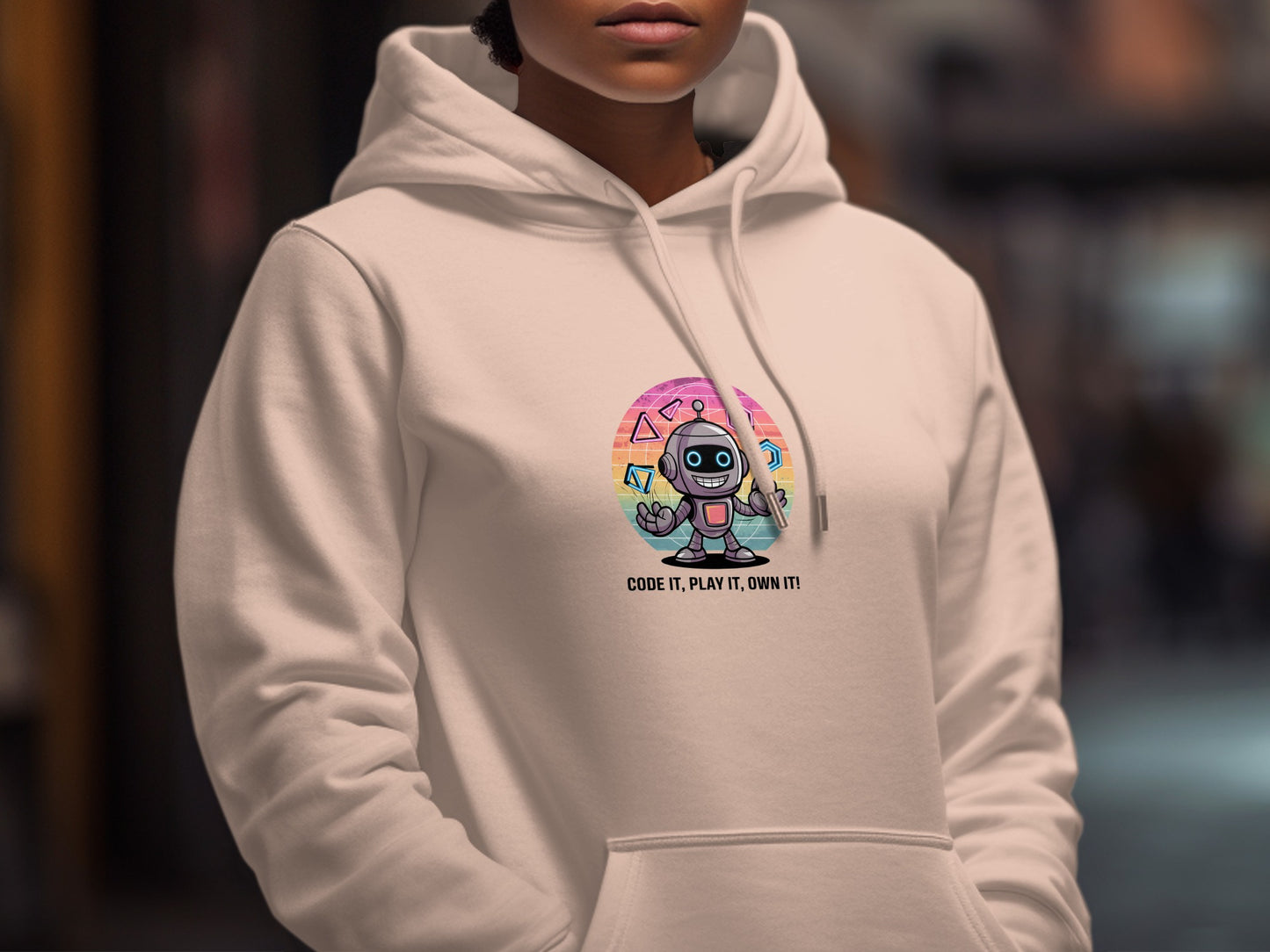 Code It Play It Own It Robot Hoodie product