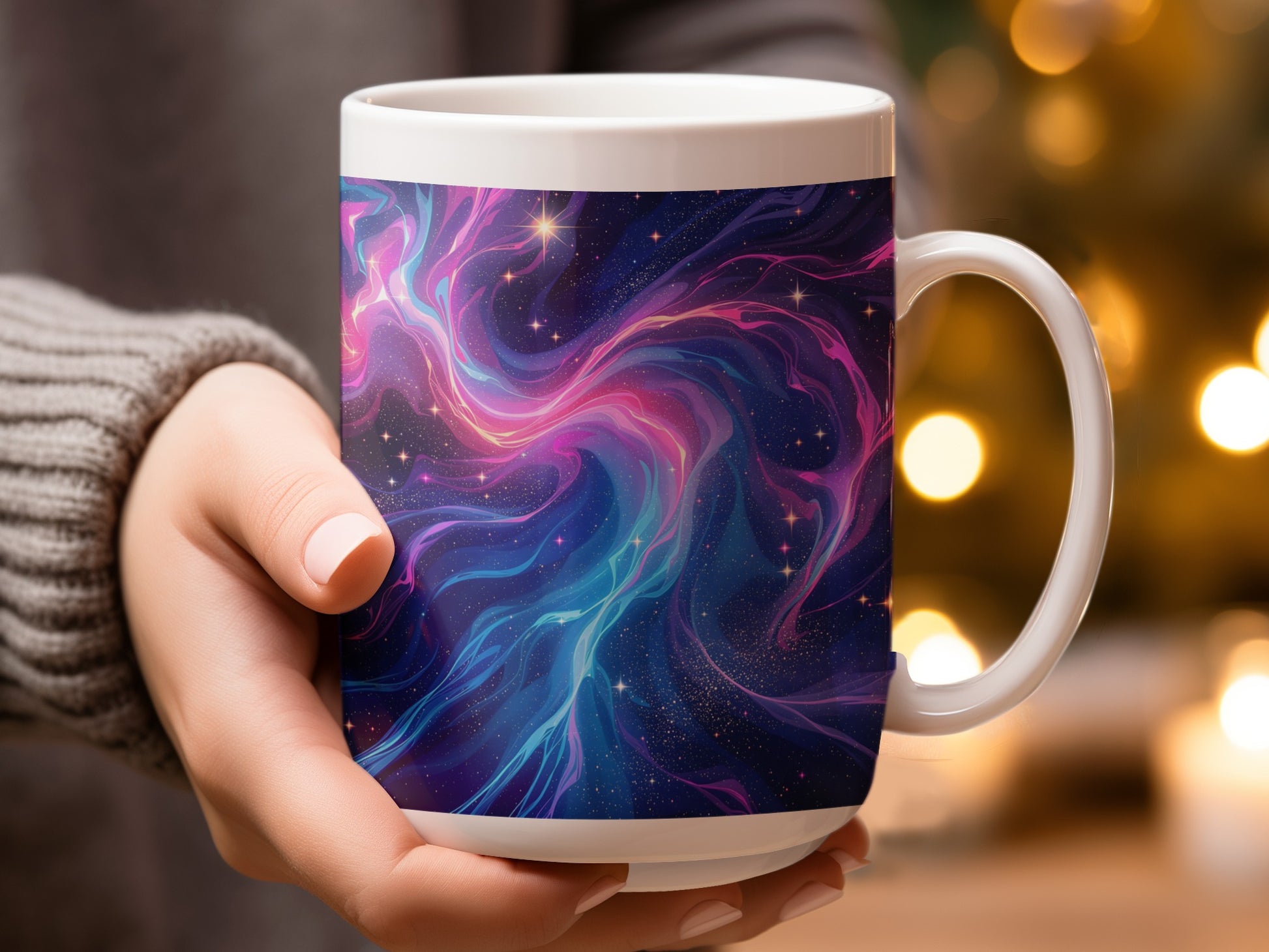 Colorful Abstract Swirl Design Coffee Mug product type