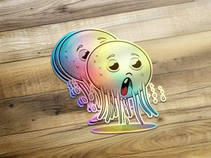 Cute Rainbow Jellyfish Sticker Graphic Design product type