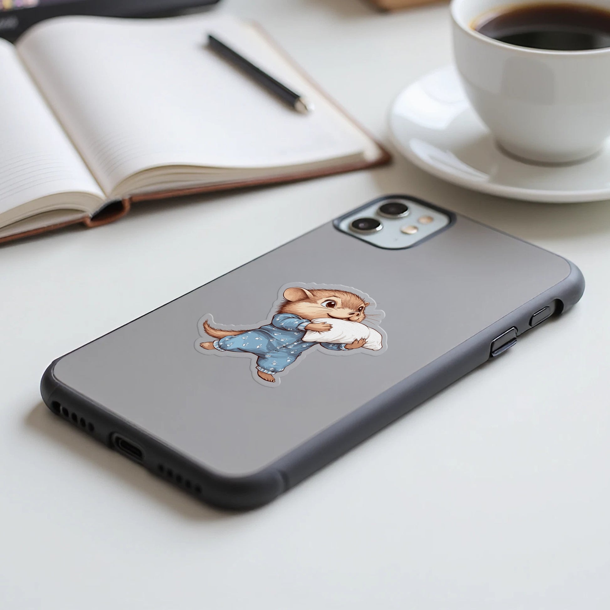 Cute Cartoon Mouse in Pajamas Phone Case product