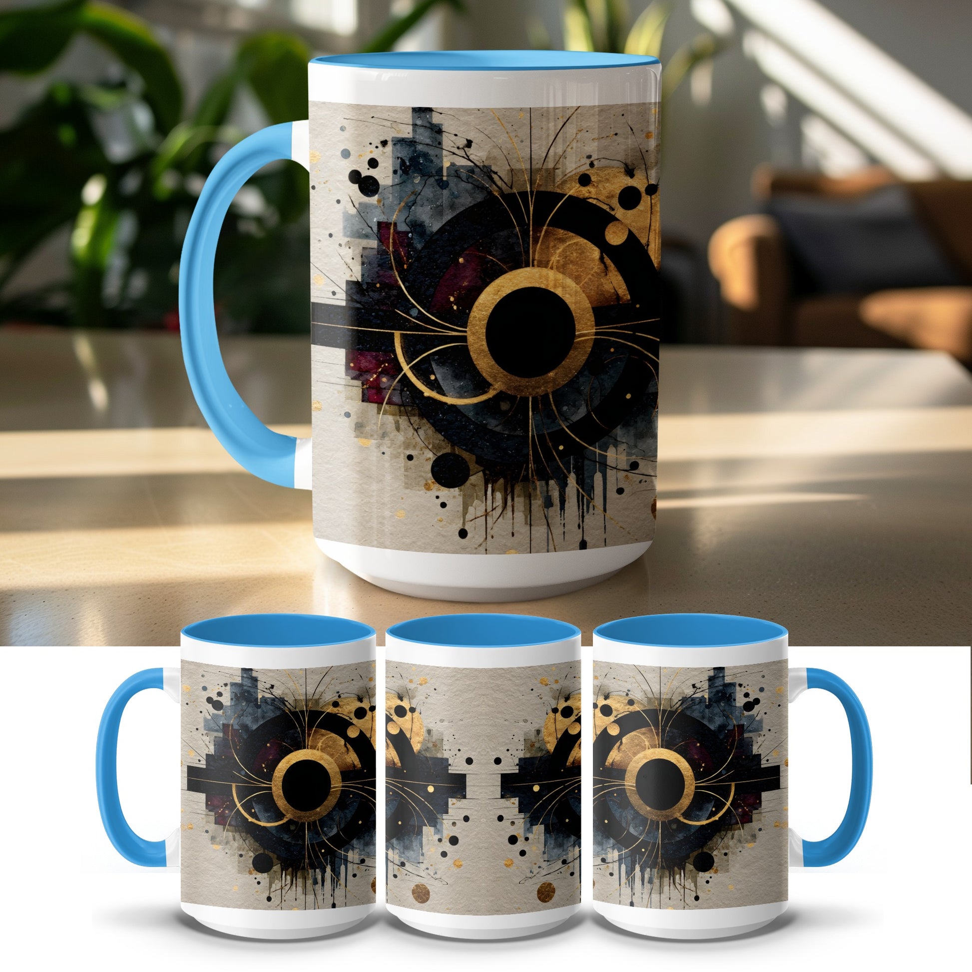 Abstract Geometric Art Circle Design Mug product