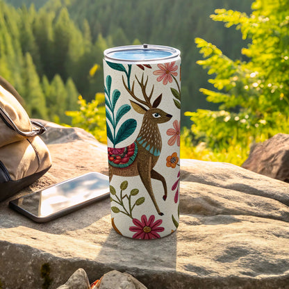 Colorful Nature Inspired Deer Design Tumbler product