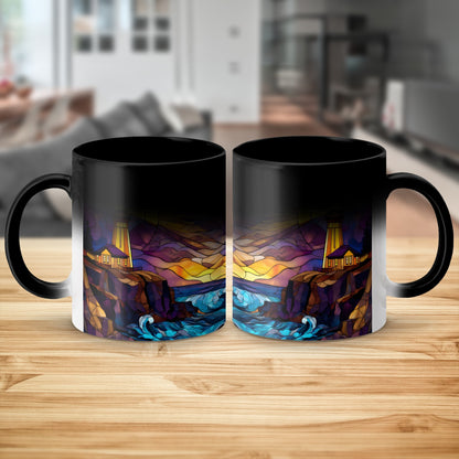Artistic Vibrant Lighthouse Scenic Design Mug product
