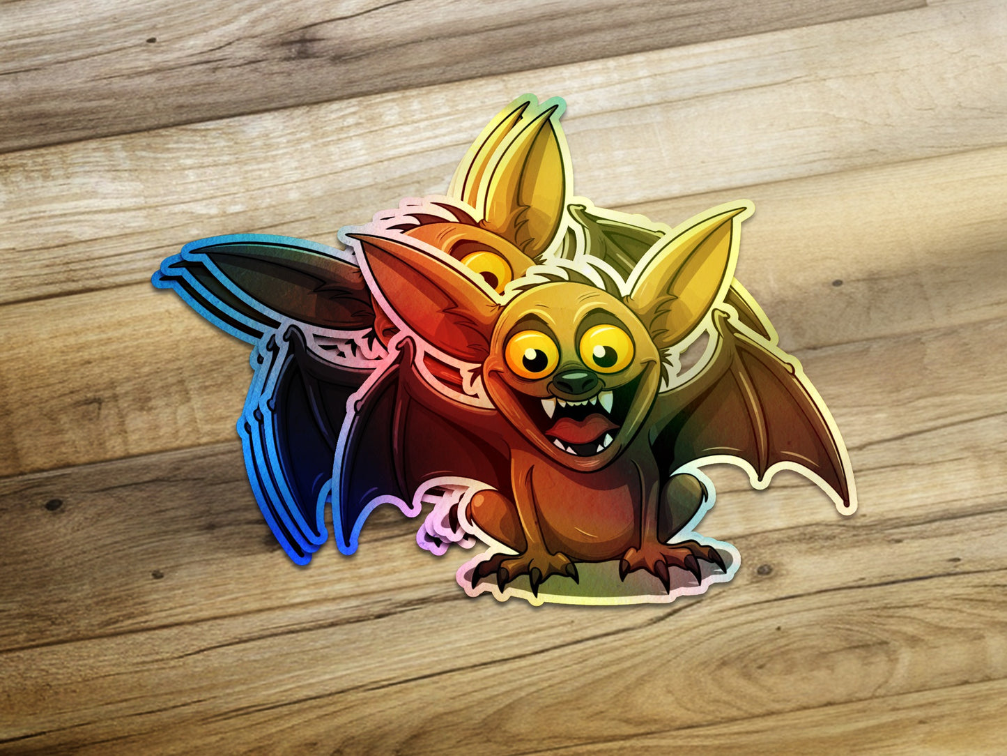 Colorful Cartoon Bat Stickers for Fun Decoration product type