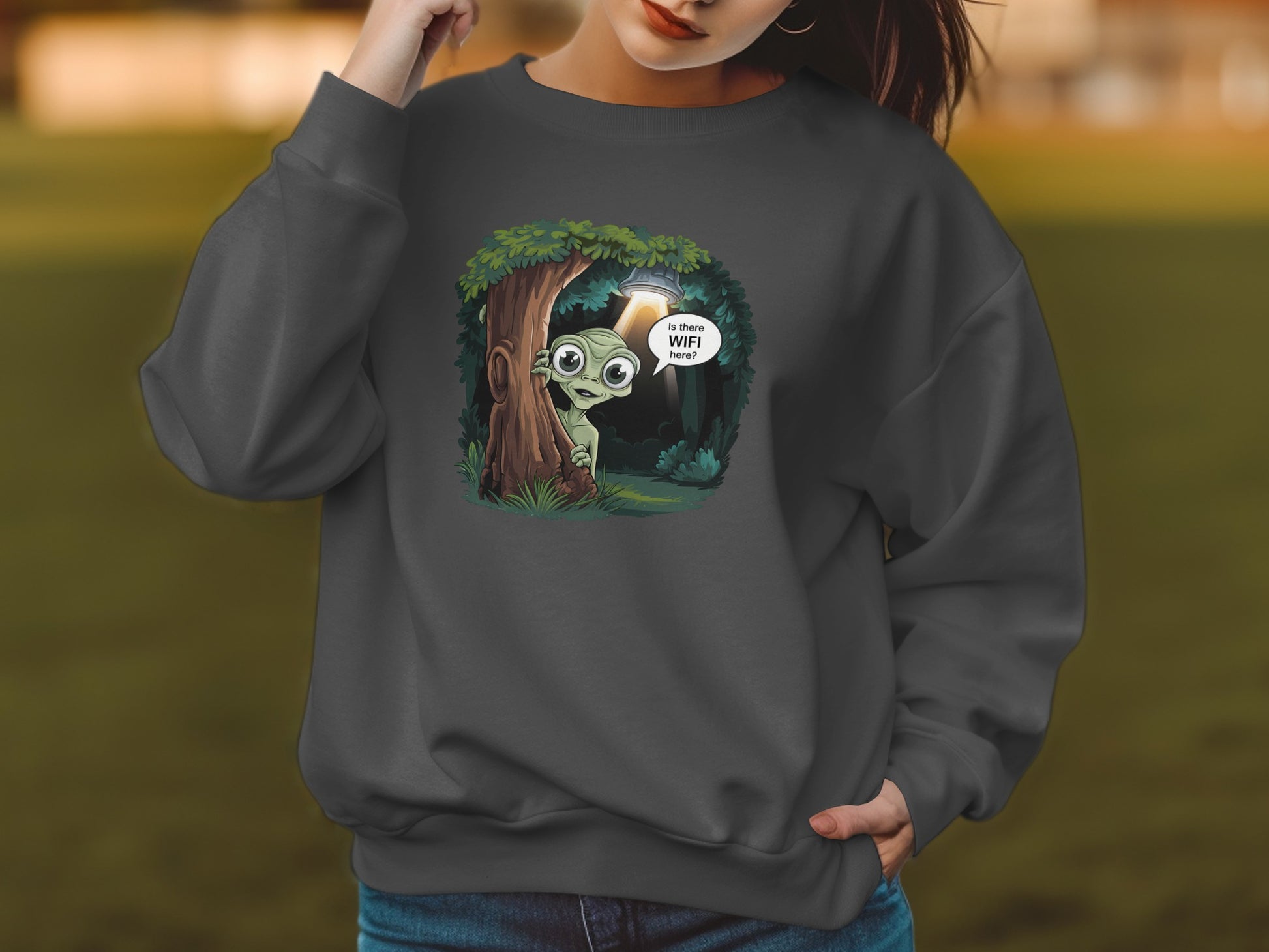 Adorable Forest Character Looking for WiFi product type