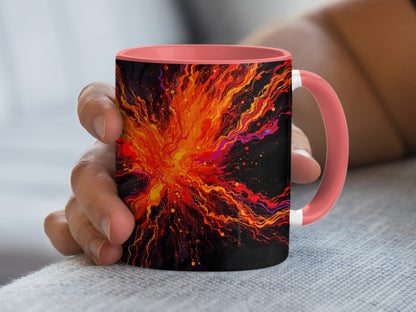 Vibrant Explosion Design Ceramic Coffee Mug product