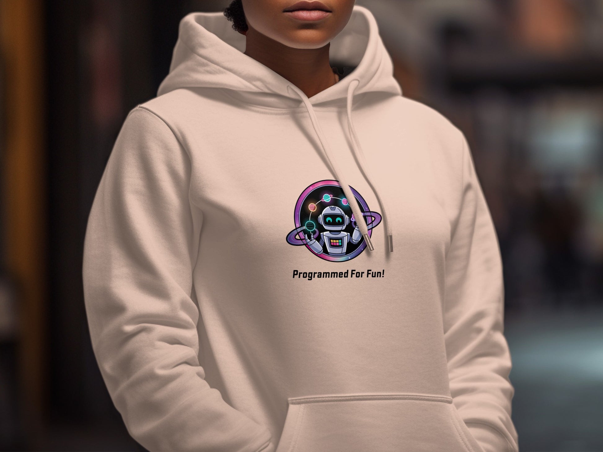 Programmed For Fun Hoodie Trendy Robot Design product