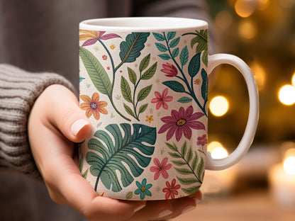 Colorful Floral Pattern Coffee Mug product