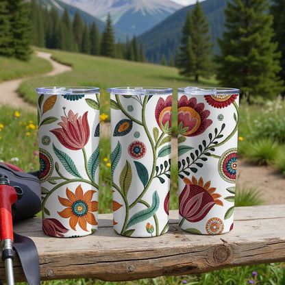 Floral Hiking Nature Inspired Design Tumbler Product
