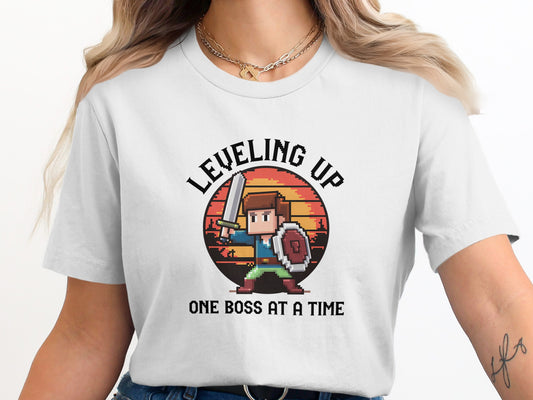 Leveling Up One Boss at a Time Graphic T-Shirt Product