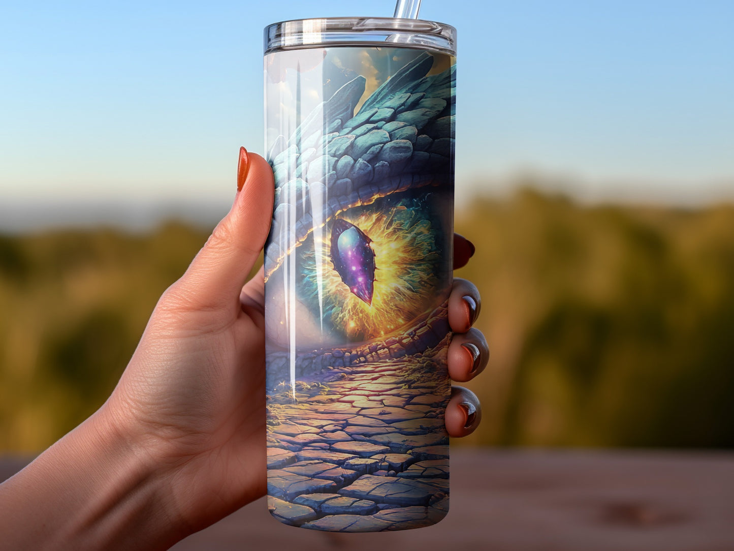 Fantasy Dragon Eye Stainless Steel Tumbler product