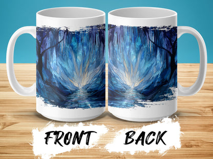 Stunning Blue Abstract Art Design Coffee Mug product