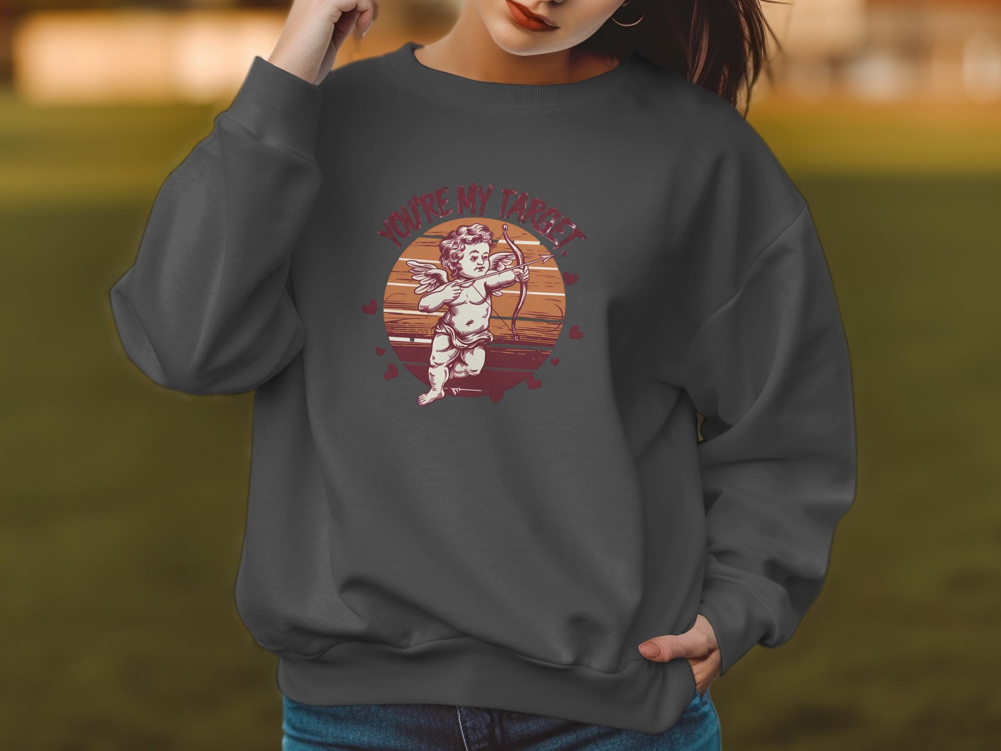 You're My Target Graphic Print Sweater product