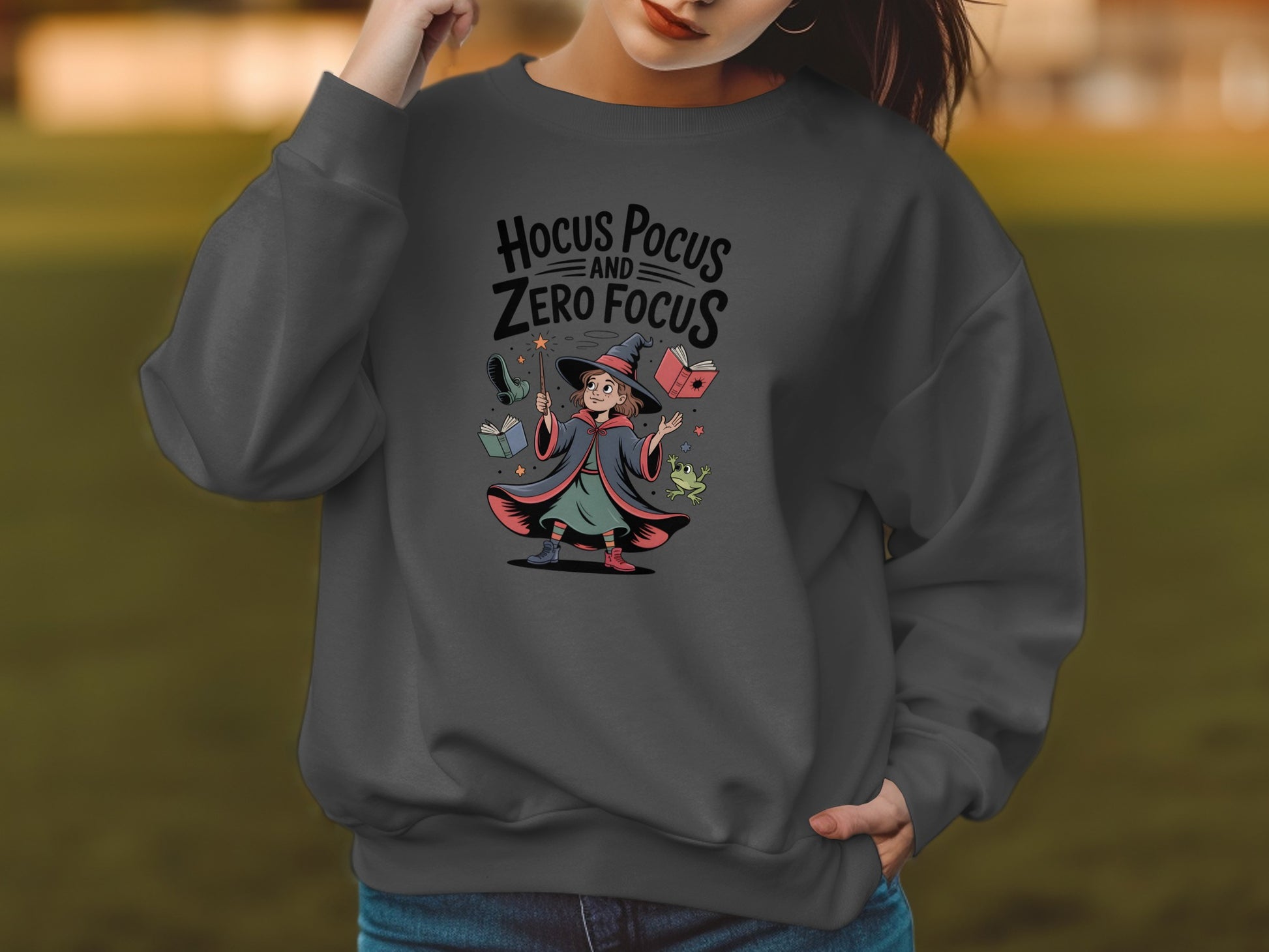 Hocus Pocus and Zero Focus Themed Sweatshirt product type