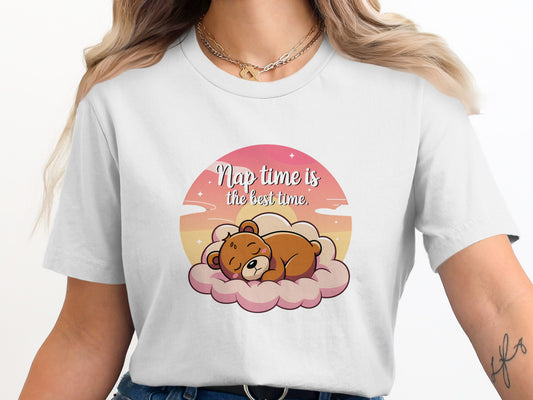 Cute Sleeping Bear Nap Time Graphic Tee product