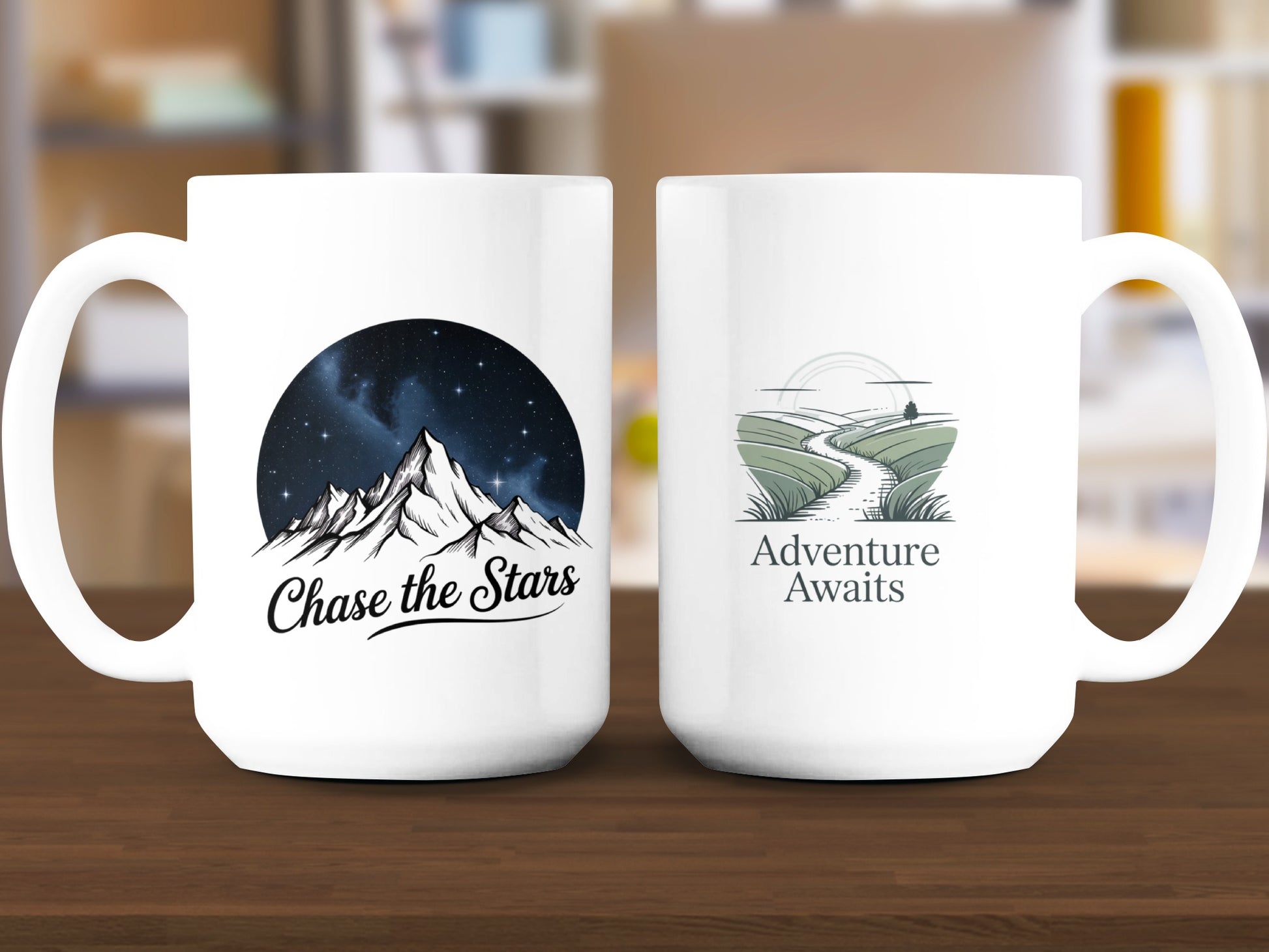 Chase the Stars Adventure Awaits mug product